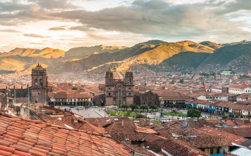 View Of Cusco In Peru